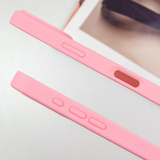 Чехол Silicone Case Full Protective (AA) для Apple iPhone 16 Pro Max (6.9") Розовый / Light pink - изображение 3