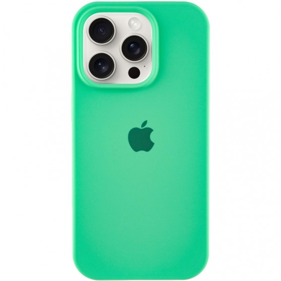 Чохол Silicone Case Full Protective (AA) для Apple iPhone 16 Pro Max (6.9") Зелений / Spearmint
