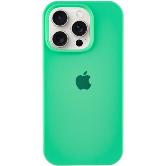 Чехол Silicone Case Full Protective (AA) для Apple iPhone 16 Pro Max (6.9"), Зеленый / Spearmint
