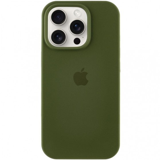 Чохол Silicone Case Full Protective (AA) для Apple iPhone 16 Pro Max (6.9") Зелений / Dark Olive