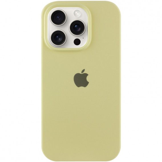 Чехол Silicone Case Full Protective (AA) для Apple iPhone 16 Pro Max (6.9"), Желтый / Mellow Yellow