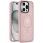 TPU+PC чехол Metal Buttons with MagSafe Colorful для Apple iPhone 16 Pro (6.3") Розовый / Pink