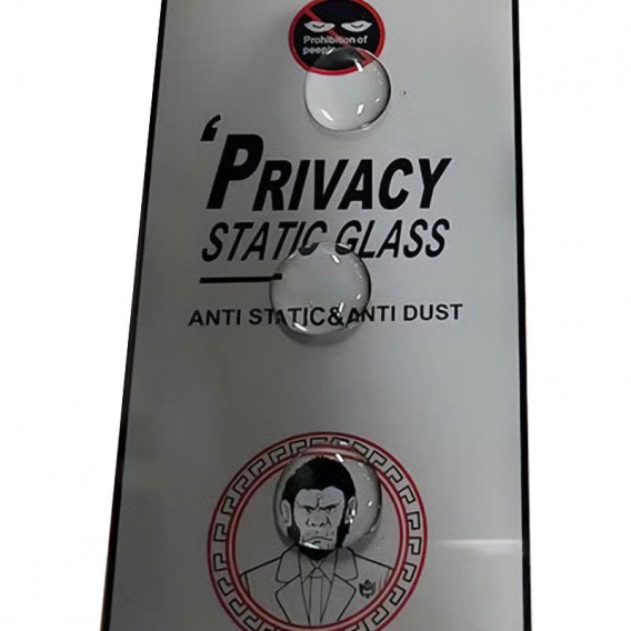 Захисне скло Privacy 5D (тех.пак) для Xiaomi Poco X6 Pro/F6, Чорний