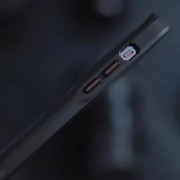 TPU+PC чохол Metal Buttons with MagSafe Carbon Ring для Apple iPhone 16 Pro Max (6.9"), Чорний