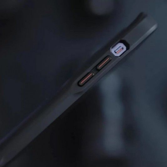 TPU+PC чохол Metal Buttons with MagSafe Carbon Ring для Apple iPhone 16 Pro Max (6.9") Чорний - зображення 4 