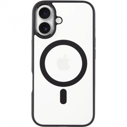 TPU+PC чехол Blueo Skin Friendly Frosted with MagSafe для Apple iPhone 16 (6.1") Черный