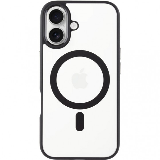 TPU+PC чехол Blueo Skin Friendly Frosted with MagSafe для Apple iPhone 16 (6.1") Черный