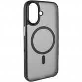 TPU+PC чехол Blueo Skin Friendly Frosted with MagSafe для Apple iPhone 16 (6.1 дюйма) Черный