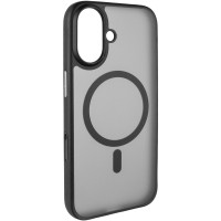 TPU+PC чехол Blueo Skin Friendly Frosted with MagSafe для Apple iPhone 16 (6.1 дюйма) Черный TPU+PC чехол Blueo Skin Friendly Frosted with MagSafe для Apple iPhone 16 (6.1 дюйма) Черный
