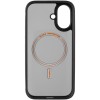 TPU+PC чохол Blueo Skin Friendly Frosted with MagSafe для Apple iPhone 16 (6.1") Чорний