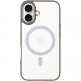 TPU+PC чохол Blueo Skin Friendly Frosted with MagSafe для Apple iPhone 16 (6.1") Сірий