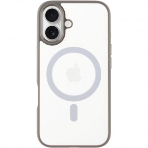 TPU+PC чохол Blueo Skin Friendly Frosted with MagSafe для Apple iPhone 16 (6.1") Сірий TPU+PC чохол Blueo Skin Friendly Frosted with MagSafe для Apple iPhone 16 (6.1") Сірий