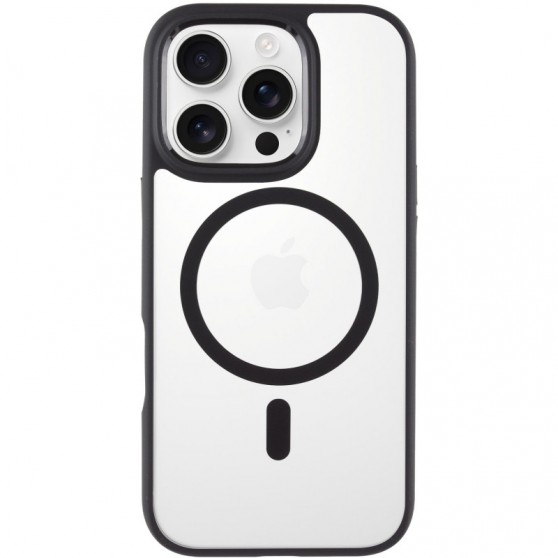 TPU+PC чехол Blueo Skin Friendly Frosted with MagSafe для Apple iPhone 16 Pro (6.3") Черный