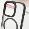 TPU+PC чохол Blueo Skin Friendly Frosted with MagSafe для Apple iPhone 16 Pro (6.3"), Чорний