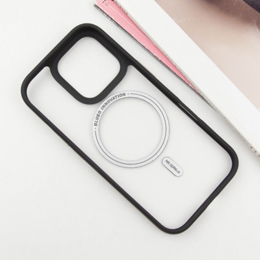 TPU+PC чехол Blueo Skin Friendly Frosted with MagSafe для Apple iPhone 16 Pro Max (6.9") Черный - изображение 2
