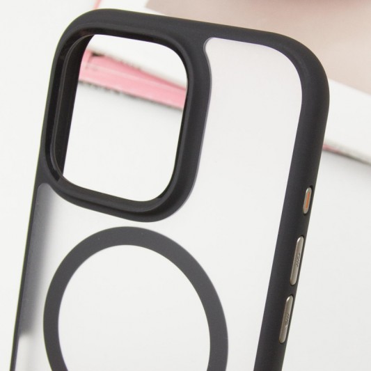 TPU+PC чехол Blueo Skin Friendly Frosted with MagSafe для Apple iPhone 16 Pro Max (6.9") Черный - изображение 5