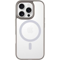 TPU+PC чохол Blueo Skin Friendly Frosted with MagSafe для Apple iPhone 16 Pro Max (6.9") Сірий