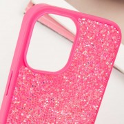 TPU чехол Bling World Rock Diamond для Apple iPhone 16 (6.1"), Ярко-розовый