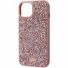 TPU чохол Bling World Rock Diamond для Apple iPhone 16 (6.1"), Рожевий