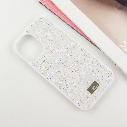 TPU чехол Bling World Rock Diamond для Apple iPhone 16 (6.1"), Белый - изображение 1