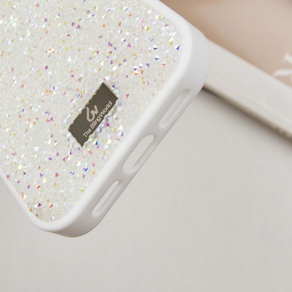 TPU чехол Bling World Rock Diamond для Apple iPhone 16 (6.1"), Белый