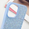 TPU чехол Bling World Rock Diamond для Apple iPhone 16 (6.1"), Голубой