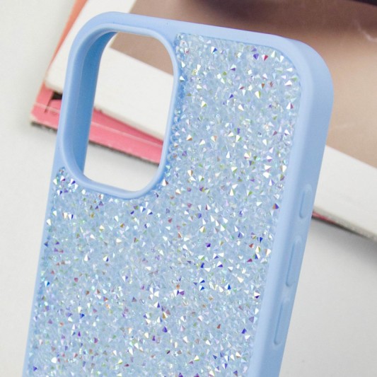 TPU чохол Bling World Rock Diamond для Apple iPhone 16 (6.1"), Блакитний - зображення 4 
