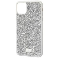 TPU чохол Bling World Rock Diamond для Apple iPhone 16 (6.1"), Срібний