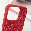 TPU чохол Bling World Rock Diamond для Apple iPhone 16 Pro (6.3"), Червоний