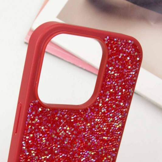 TPU чохол Bling World Rock Diamond для Apple iPhone 16 Pro (6.3") Червоний - зображення 4 