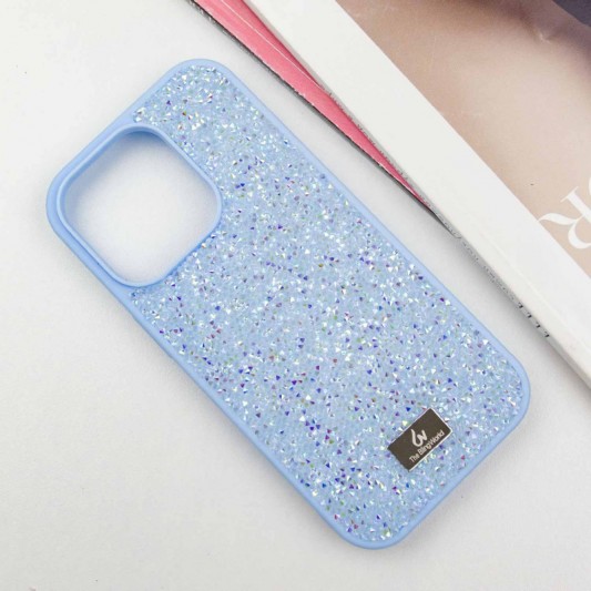 TPU чохол Bling World Rock Diamond для iPhone 16 Pro (6.3"), Блакитний - зображення 1 