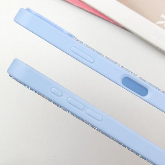 TPU чохол Bling World Rock Diamond для iPhone 16 Pro (6.3"), Блакитний