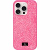 TPU чехол Bling World Rock Diamond для Apple iPhone 16 Pro (6.3"), Ярко-розовый