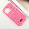 TPU чехол Bling World Rock Diamond для Apple iPhone 16 Pro (6.3"), Ярко-розовый