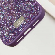TPU чохол Bling World Rock Diamond для Apple iPhone 16 Pro (6.3"), Фіолетовий