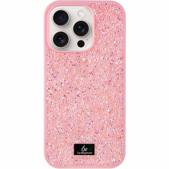 TPU чехол Bling World Rock Diamond для Apple iPhone 16 Pro Max (6.9"), Розовый