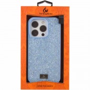 TPU чехол Bling World Rock Diamond для Apple iPhone 16 Pro Max (6.9"), Голубой