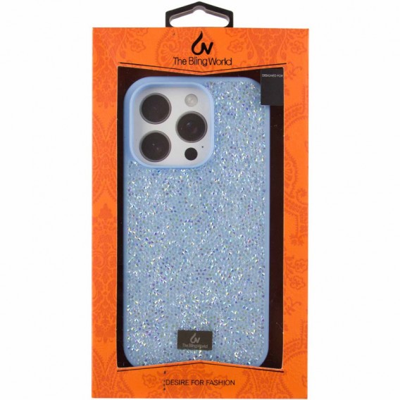 TPU чохол Bling World Rock Diamond для Apple iPhone 16 Pro Max (6.9"), Блакитний