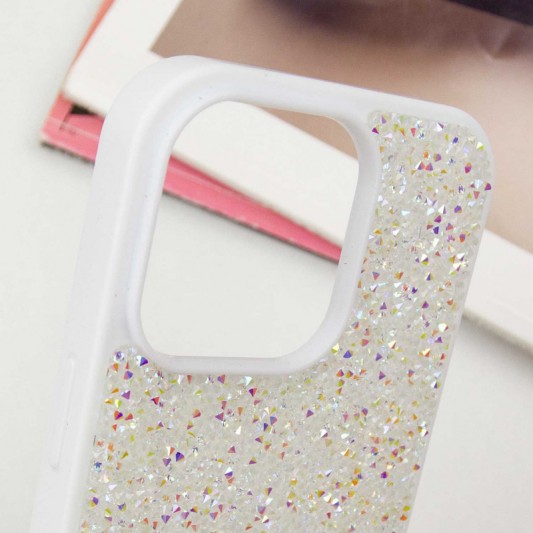 TPU чохол Bling World Rock Diamond для Apple iPhone 16 Pro Max (6.9") Білий - зображення 4 