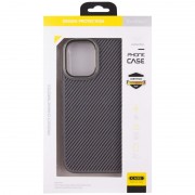 Чехол TPU+PC Carbon with MagSafe для Apple iPhone 16 (6.1"), Grey