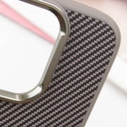 Чехол TPU+PC Carbon with MagSafe для Apple iPhone 16 (6.1"), Grey