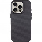 Чохол TPU+PC Carbon with MagSafe для Apple iPhone 16 Pro (6.3"), Black