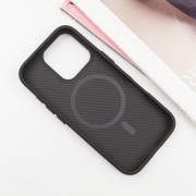 Чехол TPU+PC Carbon with MagSafe для Apple iPhone 16 Pro (6.3"), Black