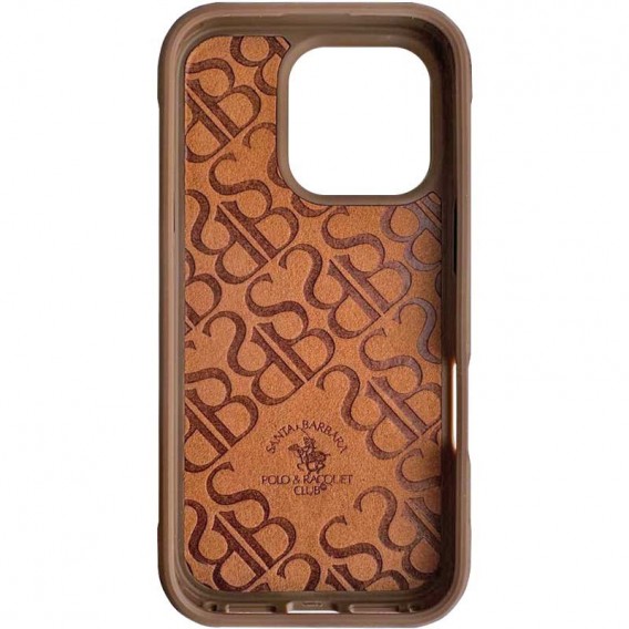 Шкіряний чохол Polo Santa Barbara Isaac для iPhone 16 Pro (6.3"), Champagne gold