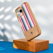 Шкіряний чохол Polo Santa Barbara Isaac для iPhone 16 Pro Max (6.9"), Champagne gold