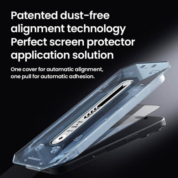 Защитное стекло Nillkin (CP+PRO) для Apple iPhone 16 Pro Max (6.9") (+ аппликатор), Черный