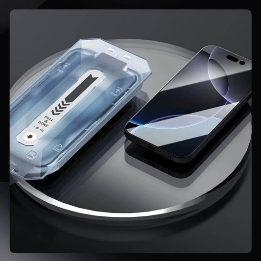 Защитное стекло Nillkin (CP+PRO) для Apple iPhone 16 Pro Max (6.9") (+ аппликатор) Черный - изображение 6