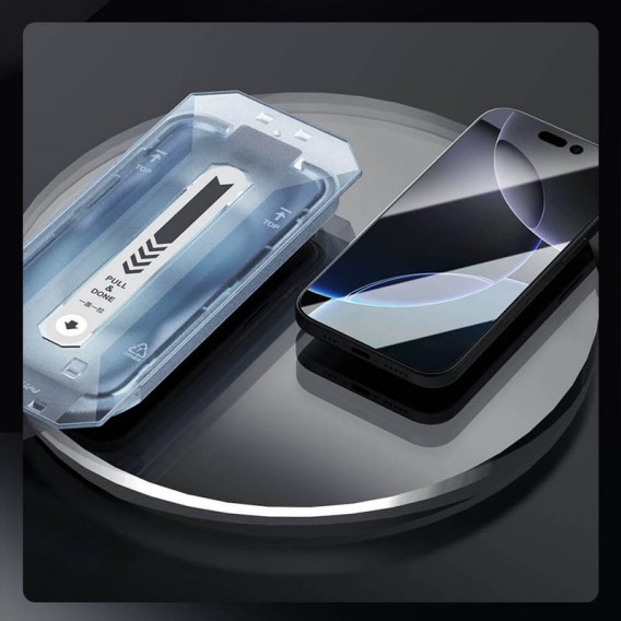 Защитное стекло Nillkin (CP+PRO) для Apple iPhone 16 Pro Max (6.9") (+ аппликатор), Черный