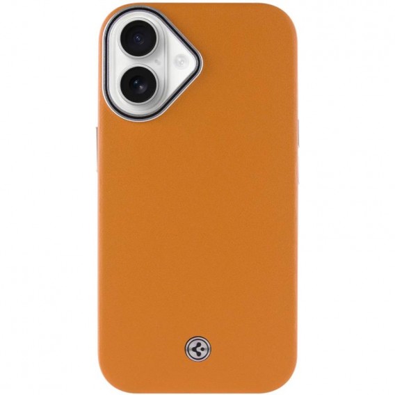 Чохол PC+Leather SGP with MagSafe для Apple iPhone 16 (6.1"), Brown