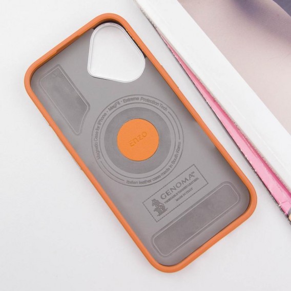 Чохол PC+Leather SGP with MagSafe для Apple iPhone 16 (6.1"), Brown